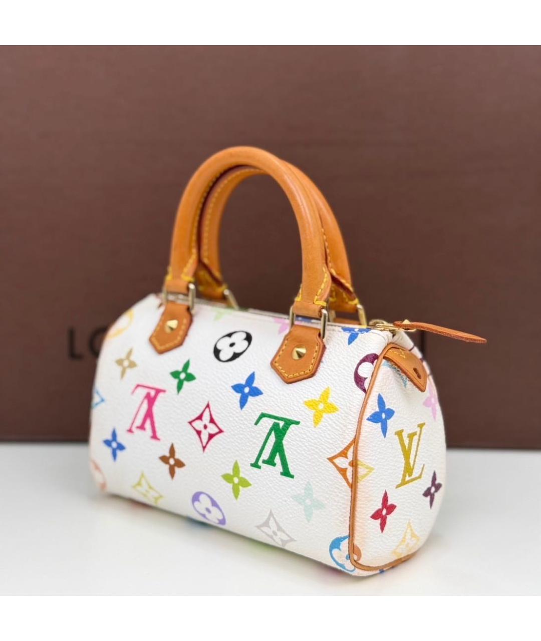 LOUIS VUITTON Белая сумка с короткими ручками, фото 5