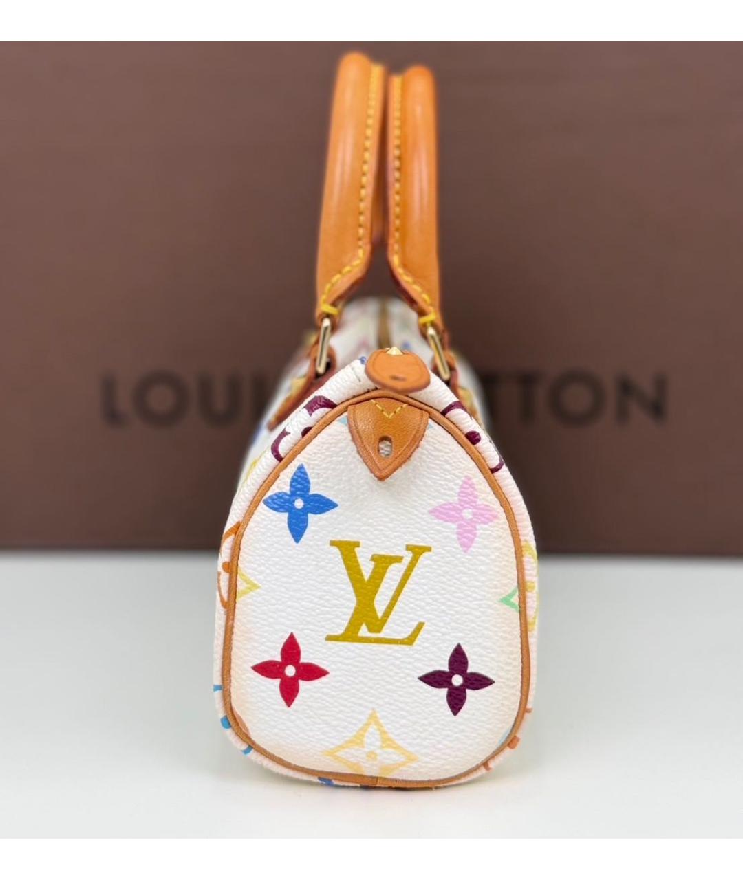 LOUIS VUITTON Белая сумка с короткими ручками, фото 4
