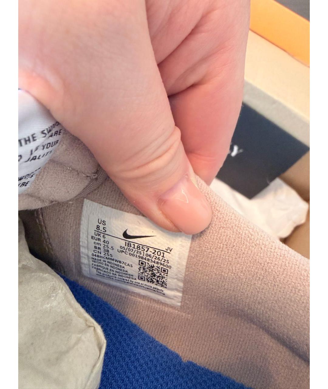 NIKE Коричневые замшевые кроссовки, фото 6