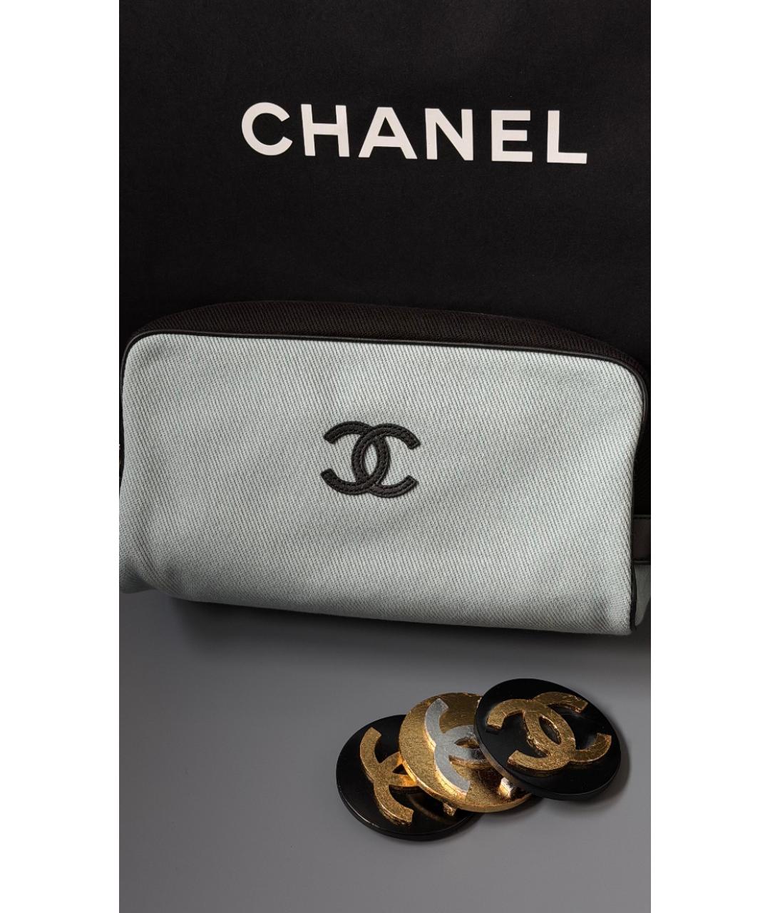 CHANEL Голубая косметичка, фото 3