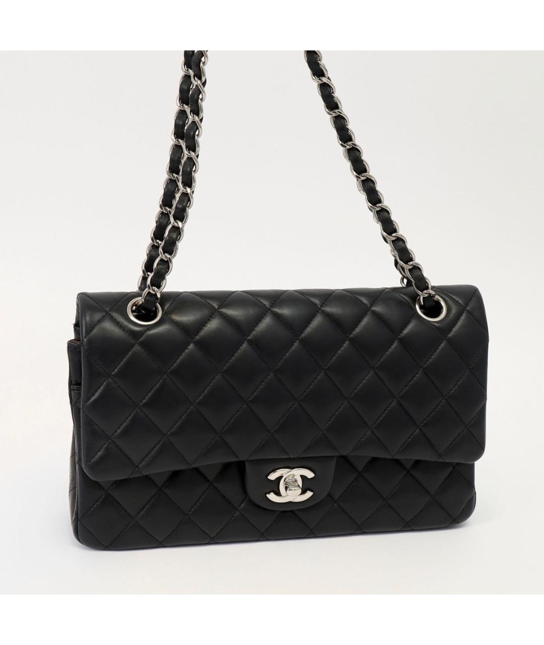 CHANEL Черная кожаная сумка через плечо, фото 4