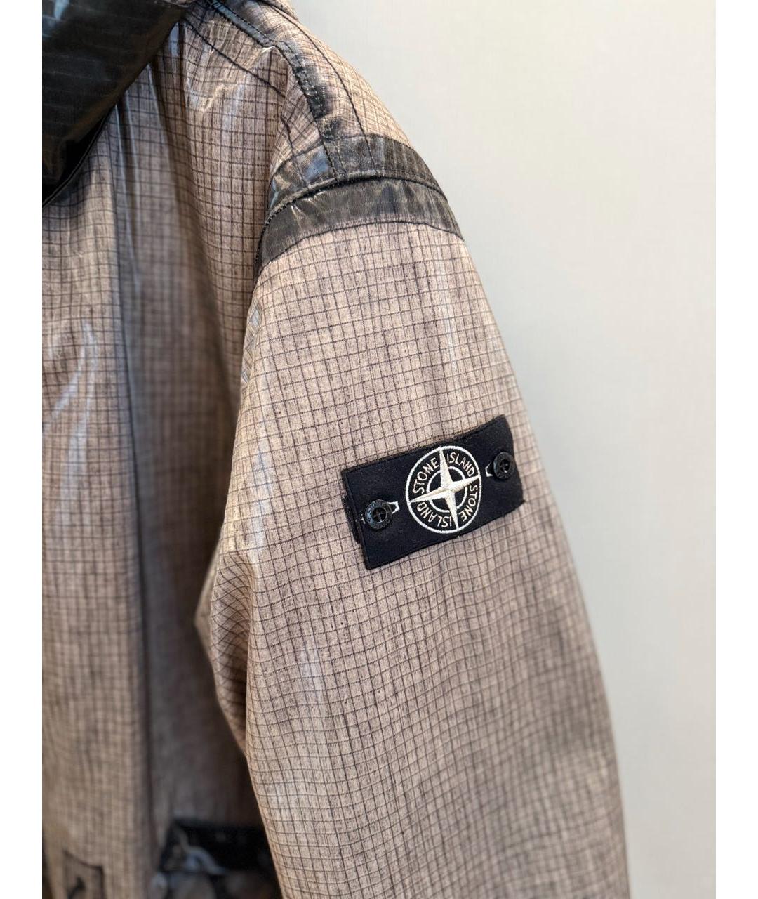 STONE ISLAND Серая хлопковая парка, фото 4