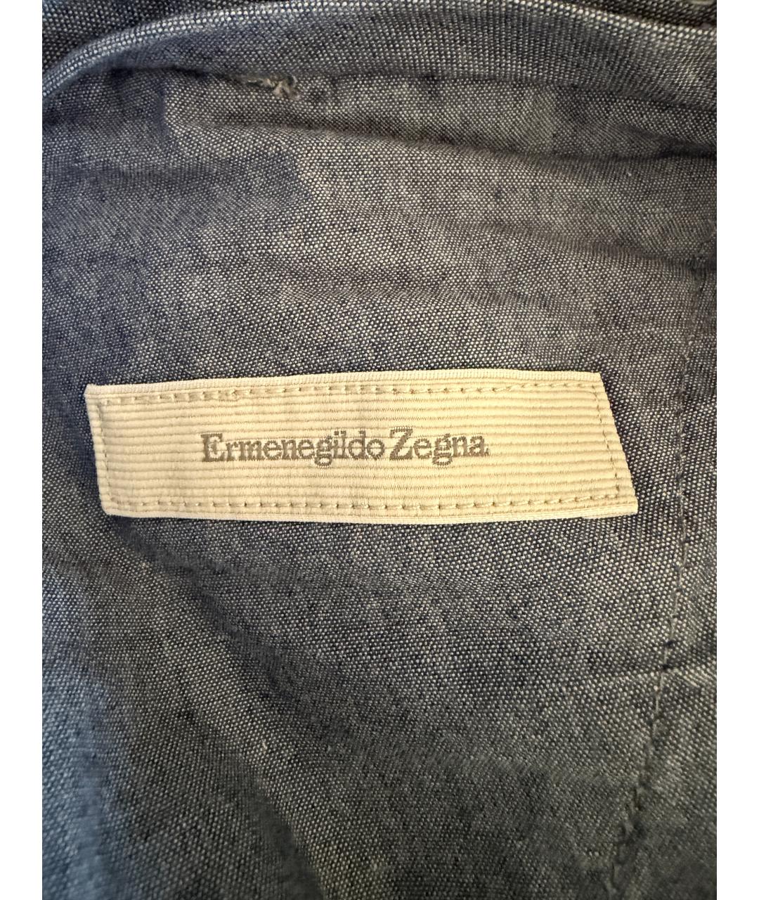 ERMENEGILDO ZEGNA XXX Серые хлопковые повседневные брюки, фото 4
