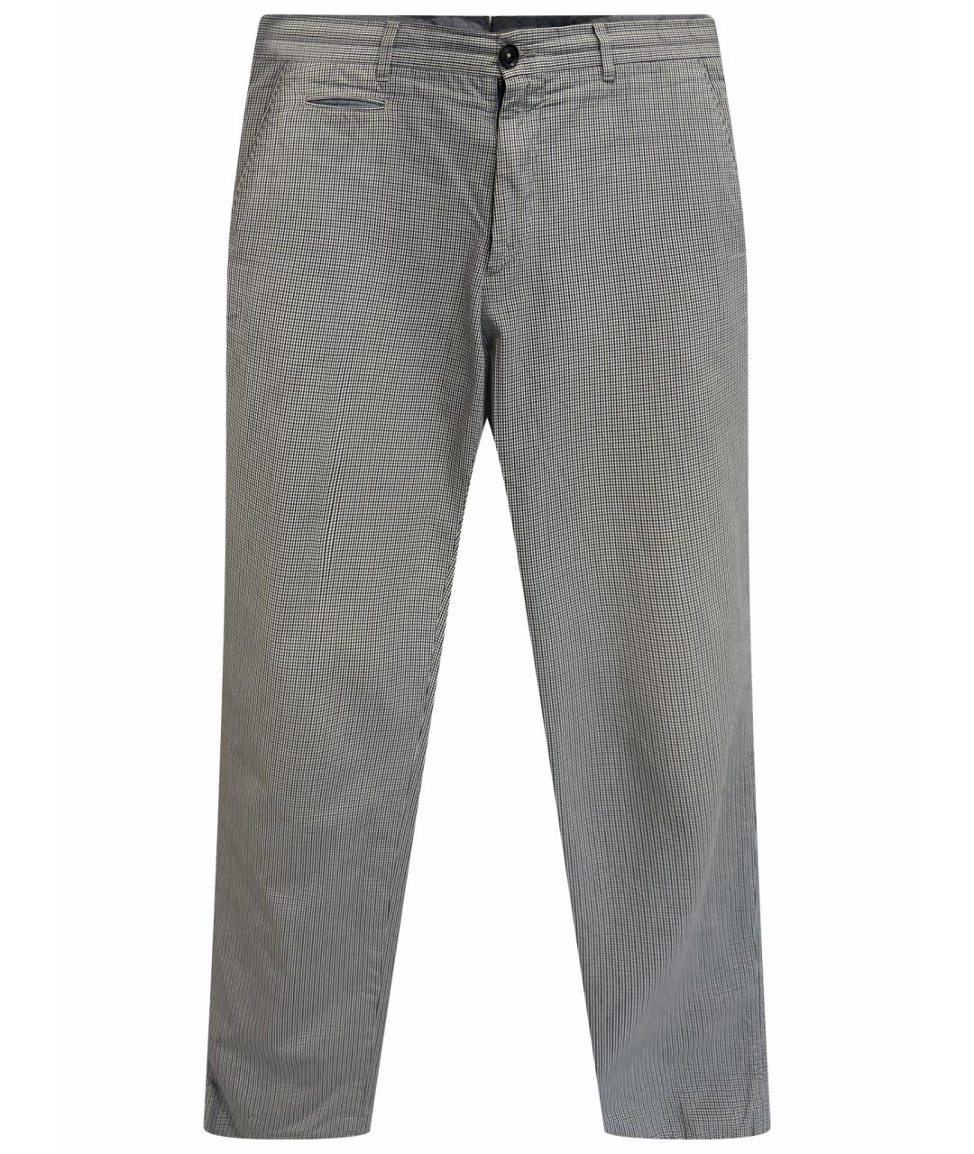 ERMENEGILDO ZEGNA XXX Серые хлопковые повседневные брюки, фото 1