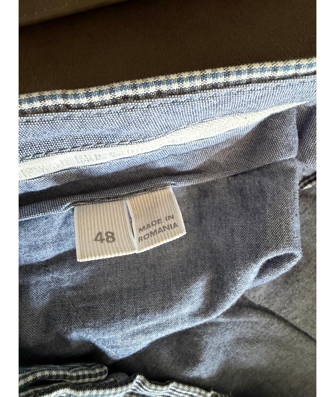 ERMENEGILDO ZEGNA XXX Серые хлопковые повседневные брюки, фото 5