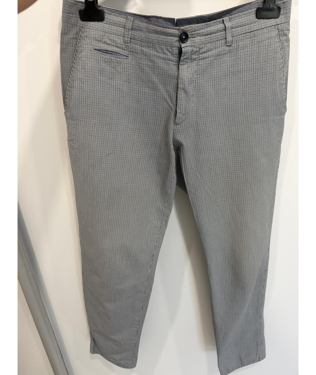 ERMENEGILDO ZEGNA XXX Серые хлопковые повседневные брюки, фото 6