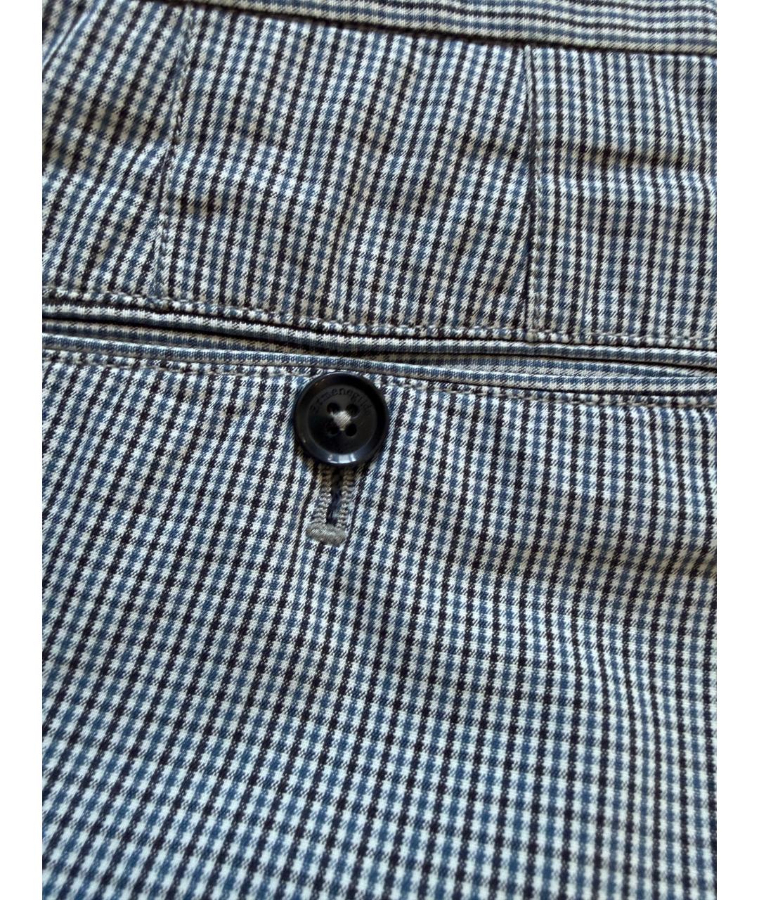 ERMENEGILDO ZEGNA XXX Серые хлопковые повседневные брюки, фото 3