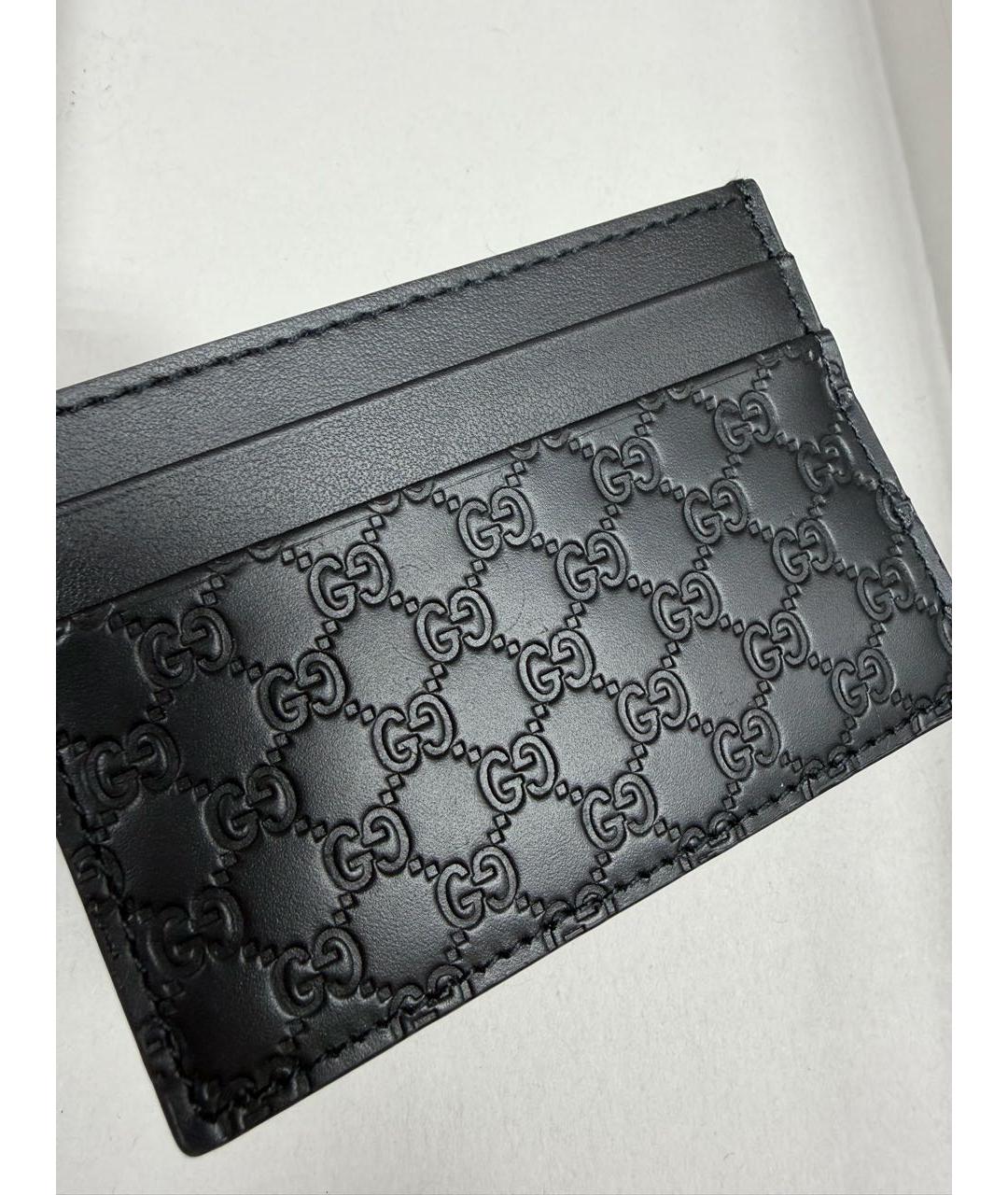 GUCCI Черный кожаный кардхолдер, фото 4