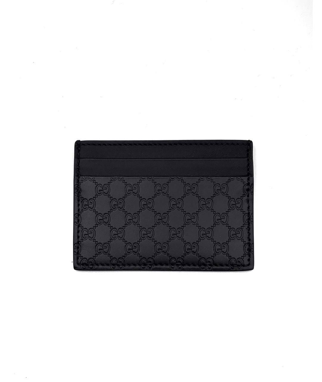 GUCCI Черный кожаный кардхолдер, фото 2