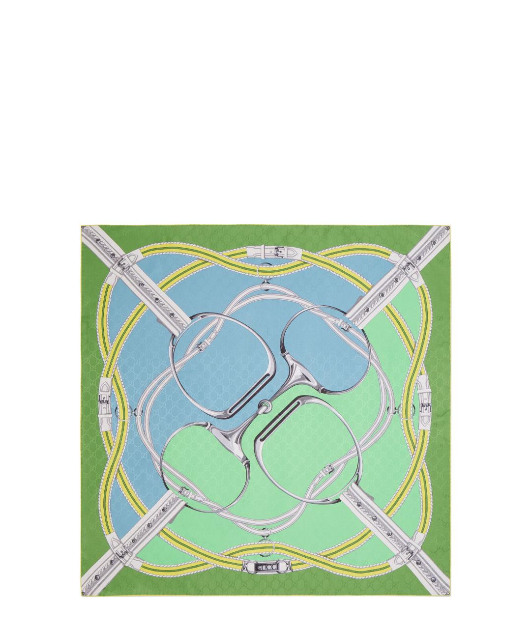 GUCCI Мульти шелковый платок, фото 1