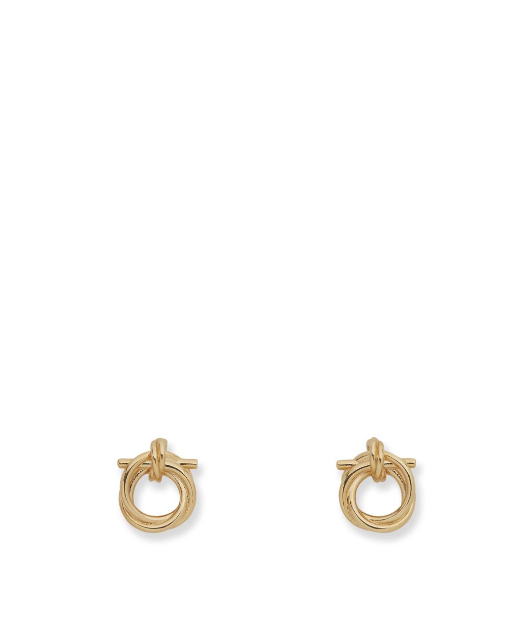 FERRAGAMO Золотые латунные серьги, фото 3