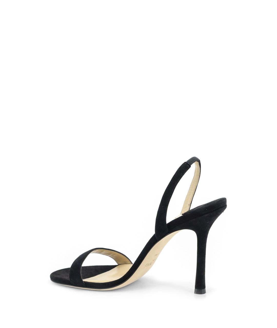 JIMMY CHOO Черные замшевые босоножки, фото 3