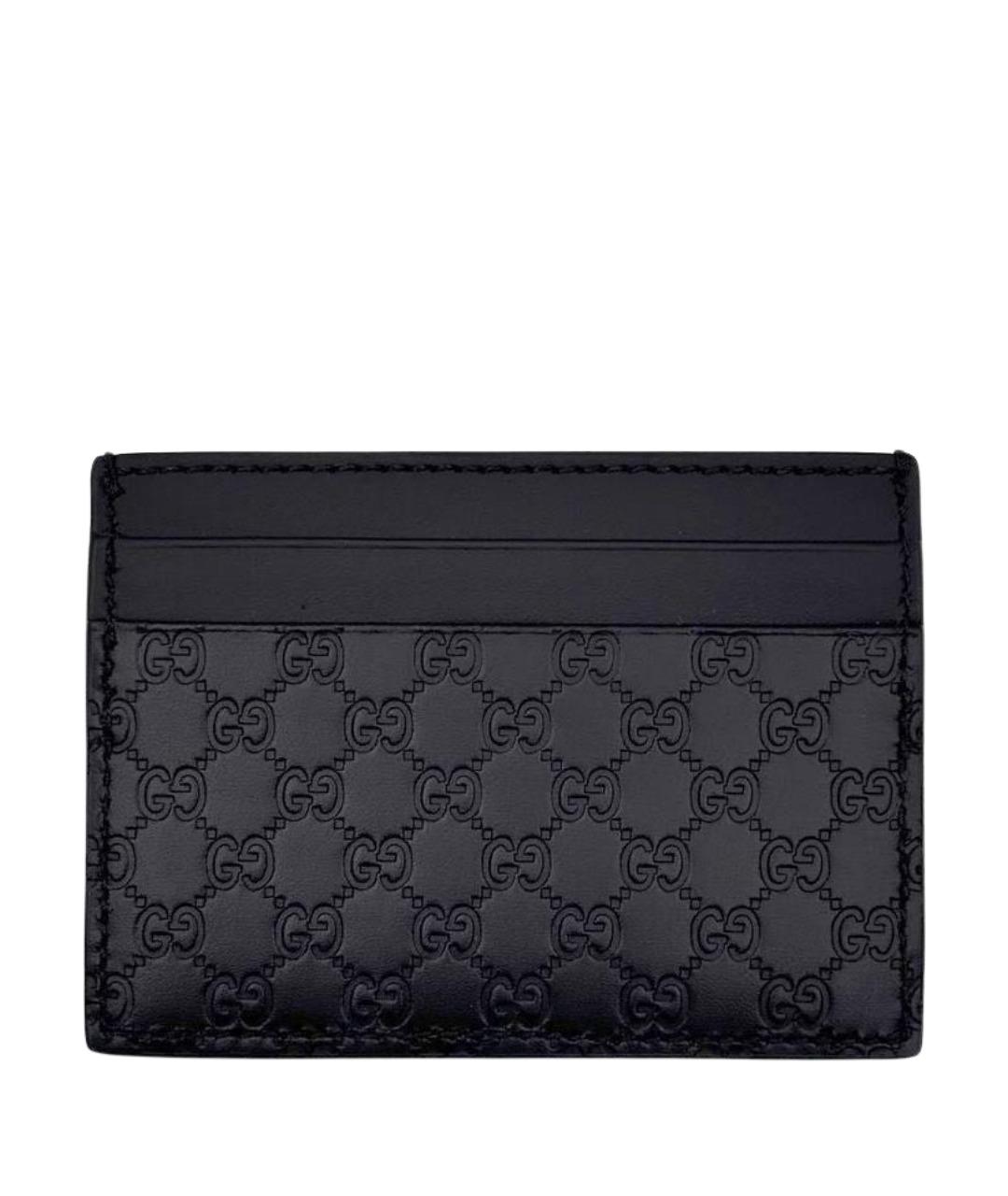 GUCCI Черный кожаный кардхолдер, фото 1