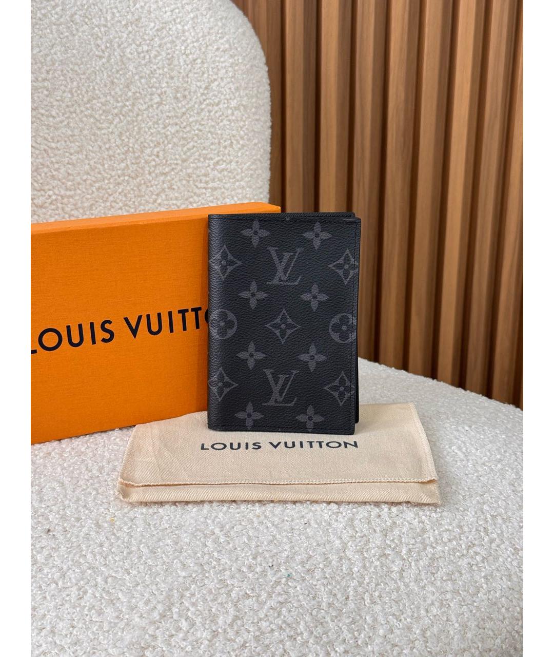 LOUIS VUITTON Черный кошелек, фото 2