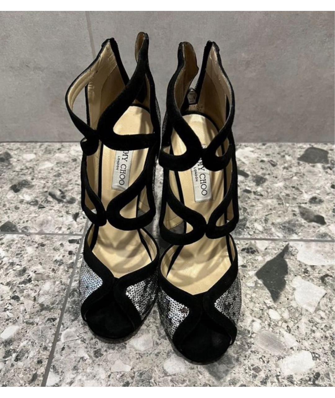 JIMMY CHOO Черные босоножки, фото 2