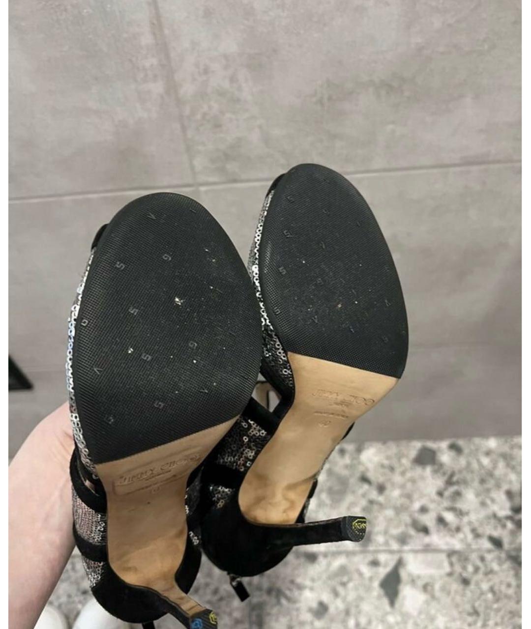 JIMMY CHOO Черные босоножки, фото 4