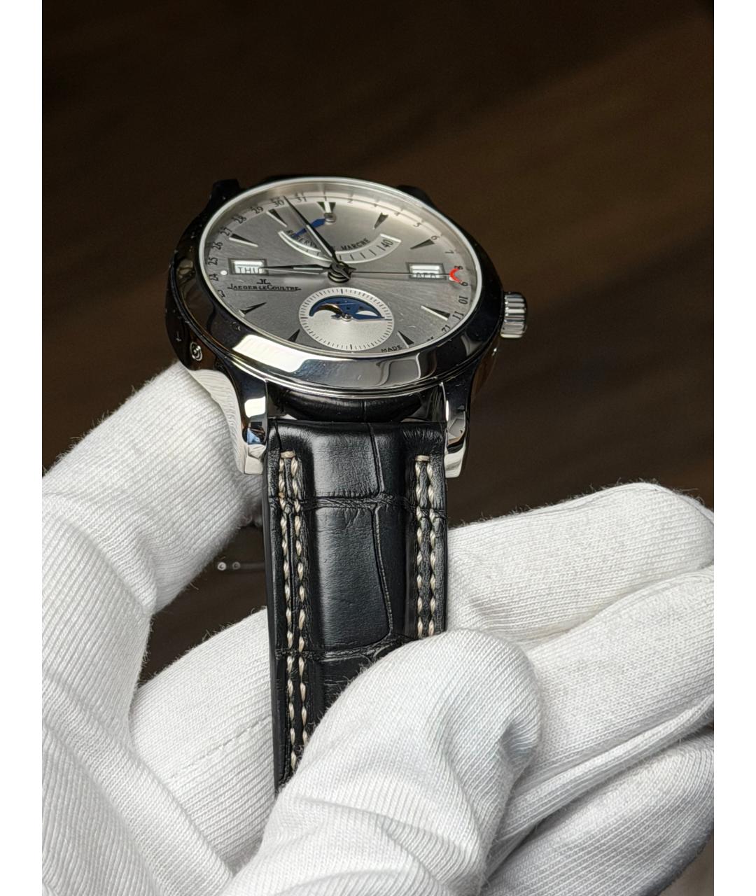 Jaeger LeCoultre Белые стальные часы, фото 6