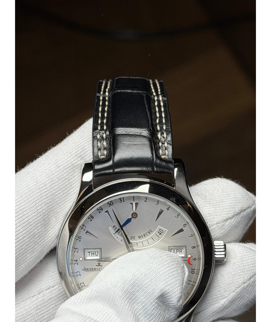 Jaeger LeCoultre Белые стальные часы, фото 5