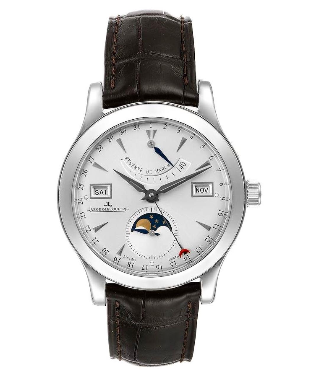Jaeger LeCoultre Белые стальные часы, фото 1