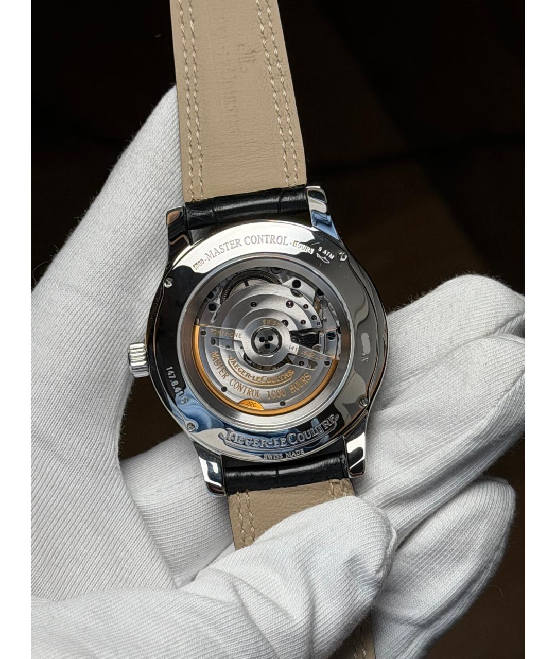 Jaeger LeCoultre Белые стальные часы, фото 7
