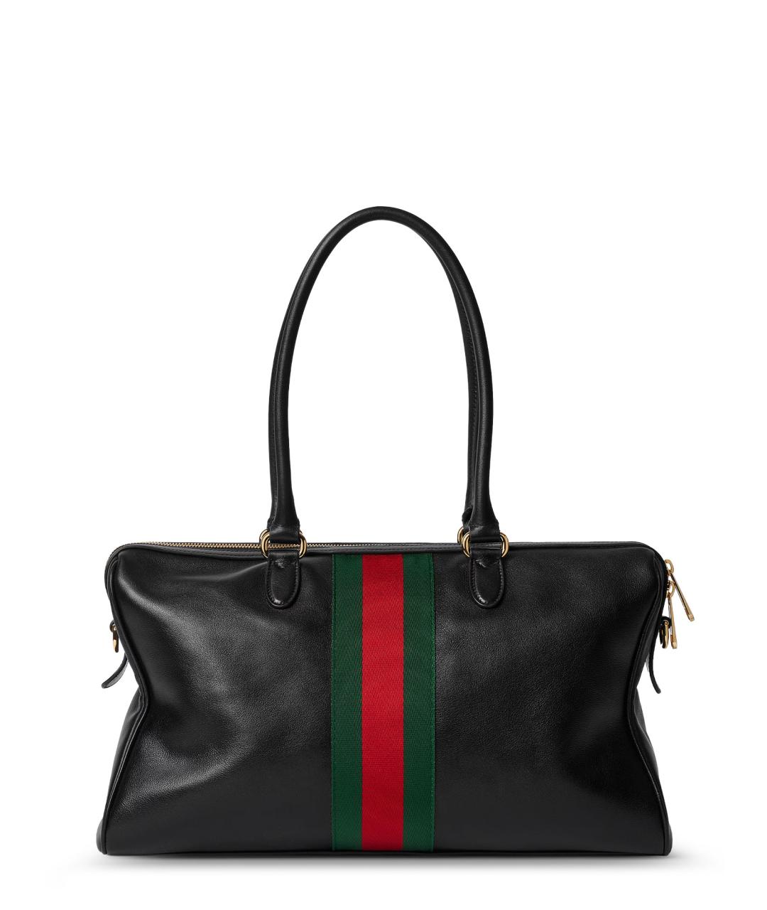 GUCCI Черная кожаная сумка через плечо, фото 2