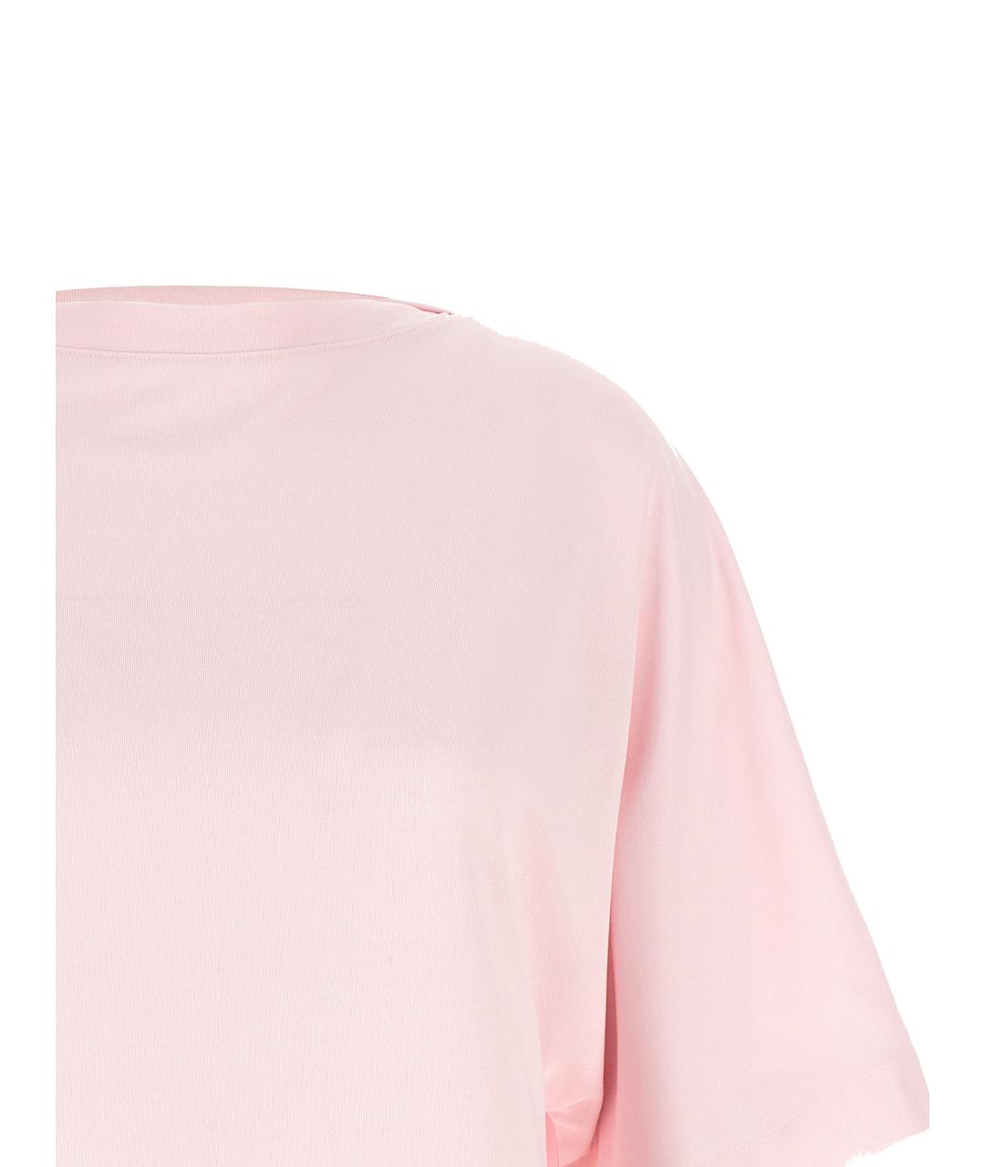 JACQUEMUS Розовая футболка, фото 3