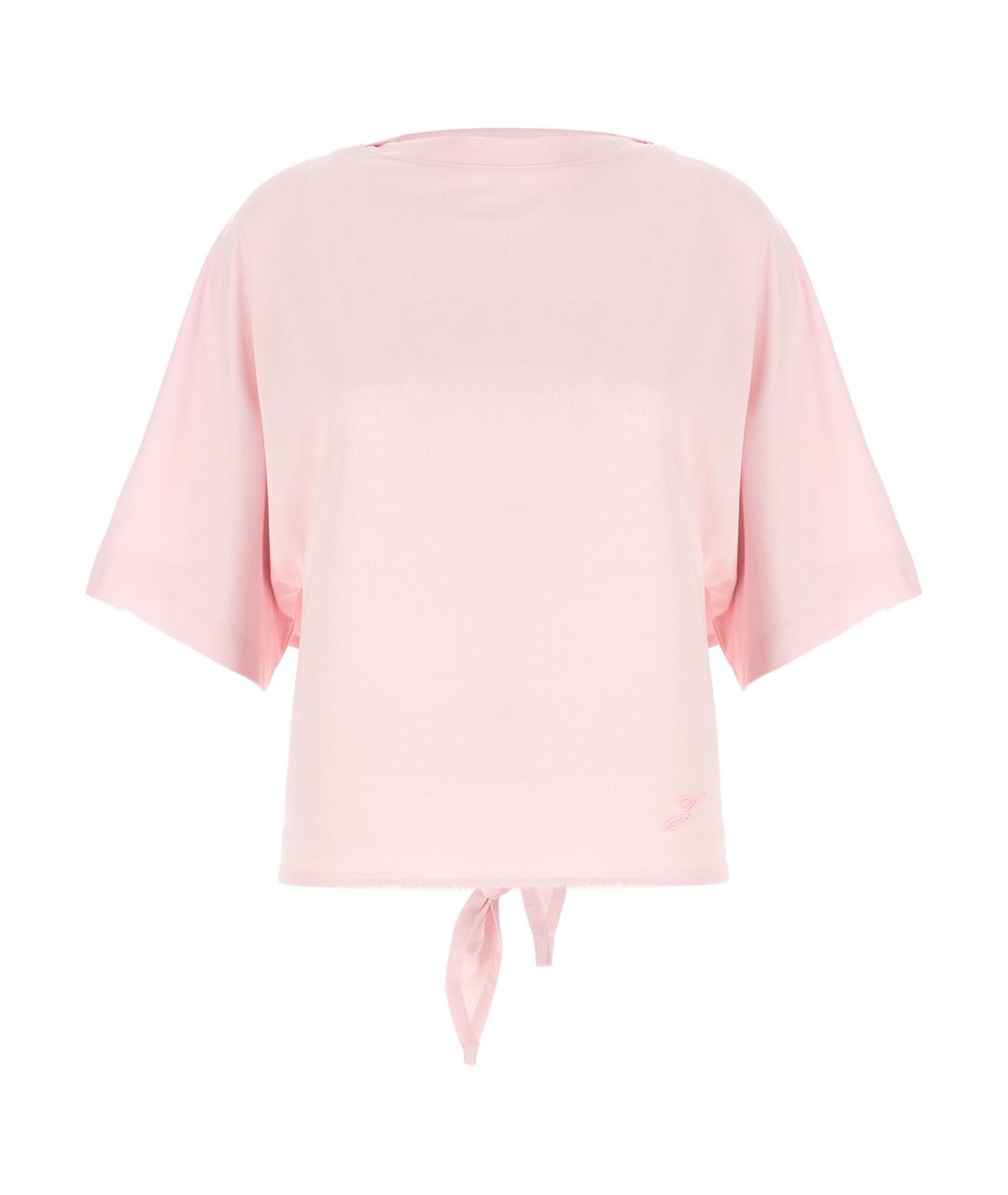 JACQUEMUS Розовая футболка, фото 1