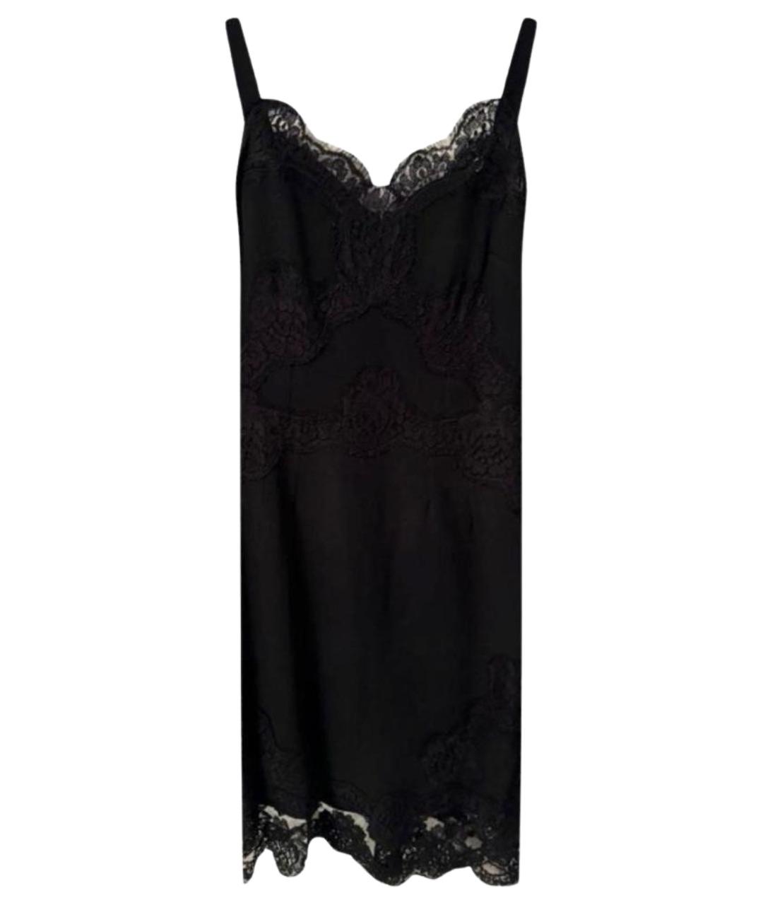 DOLCE&GABBANA Черное вискозное коктейльное платье, фото 1