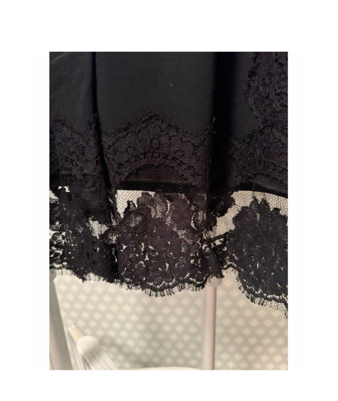 DOLCE&GABBANA Черное вискозное коктейльное платье, фото 5