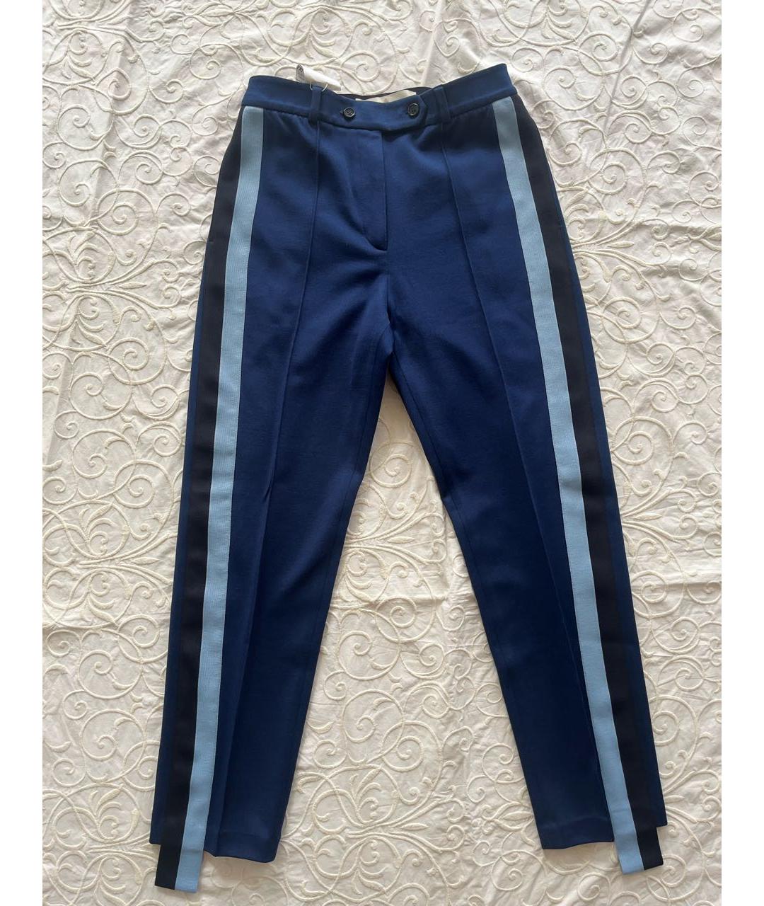 GOLDEN GOOSE DELUXE BRAND Синие брюки узкие, фото 9