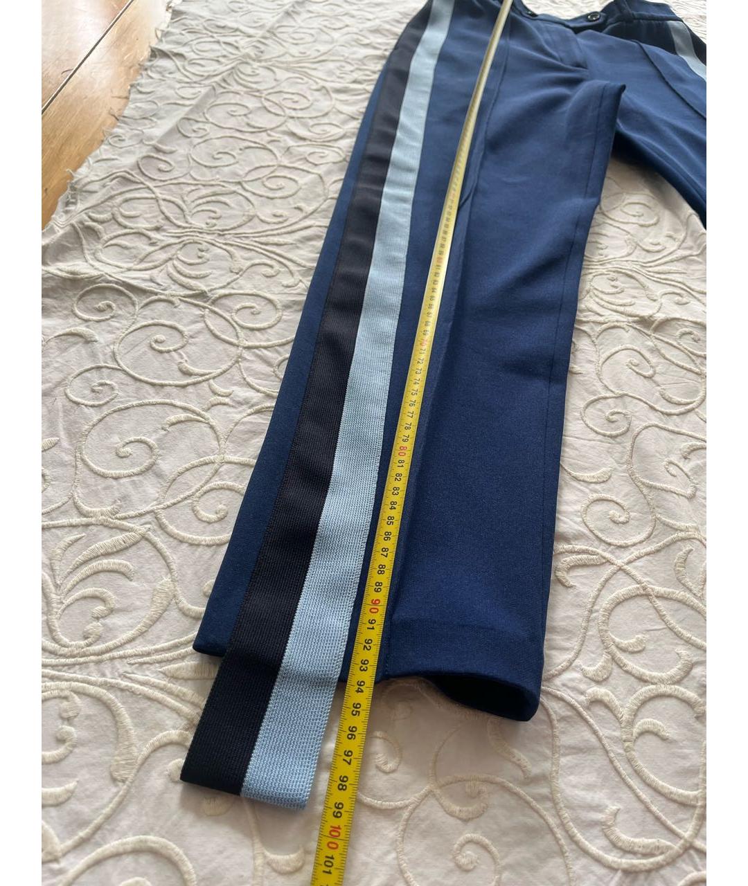 GOLDEN GOOSE DELUXE BRAND Синие брюки узкие, фото 2