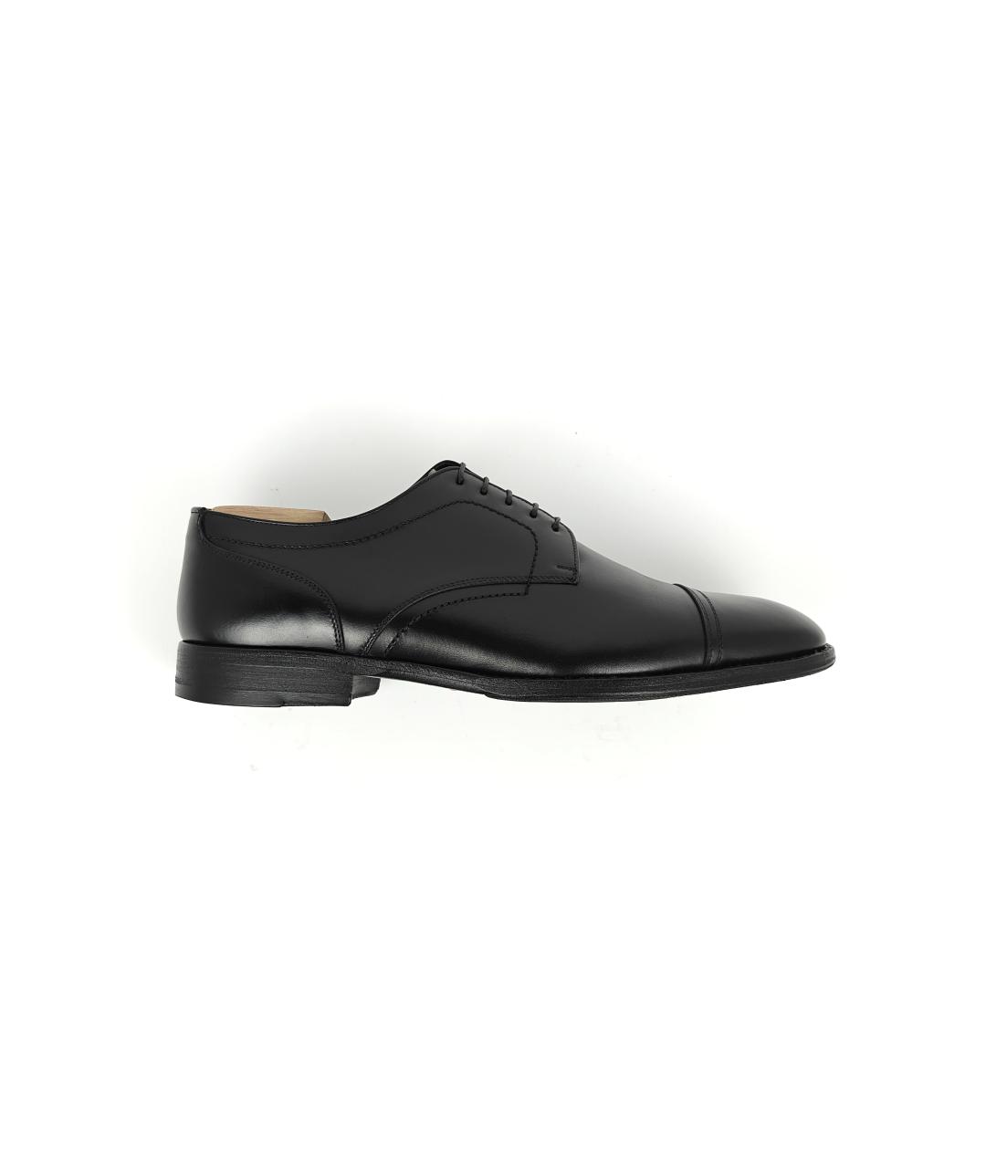 BRIONI Черные кожаные туфли, фото 10