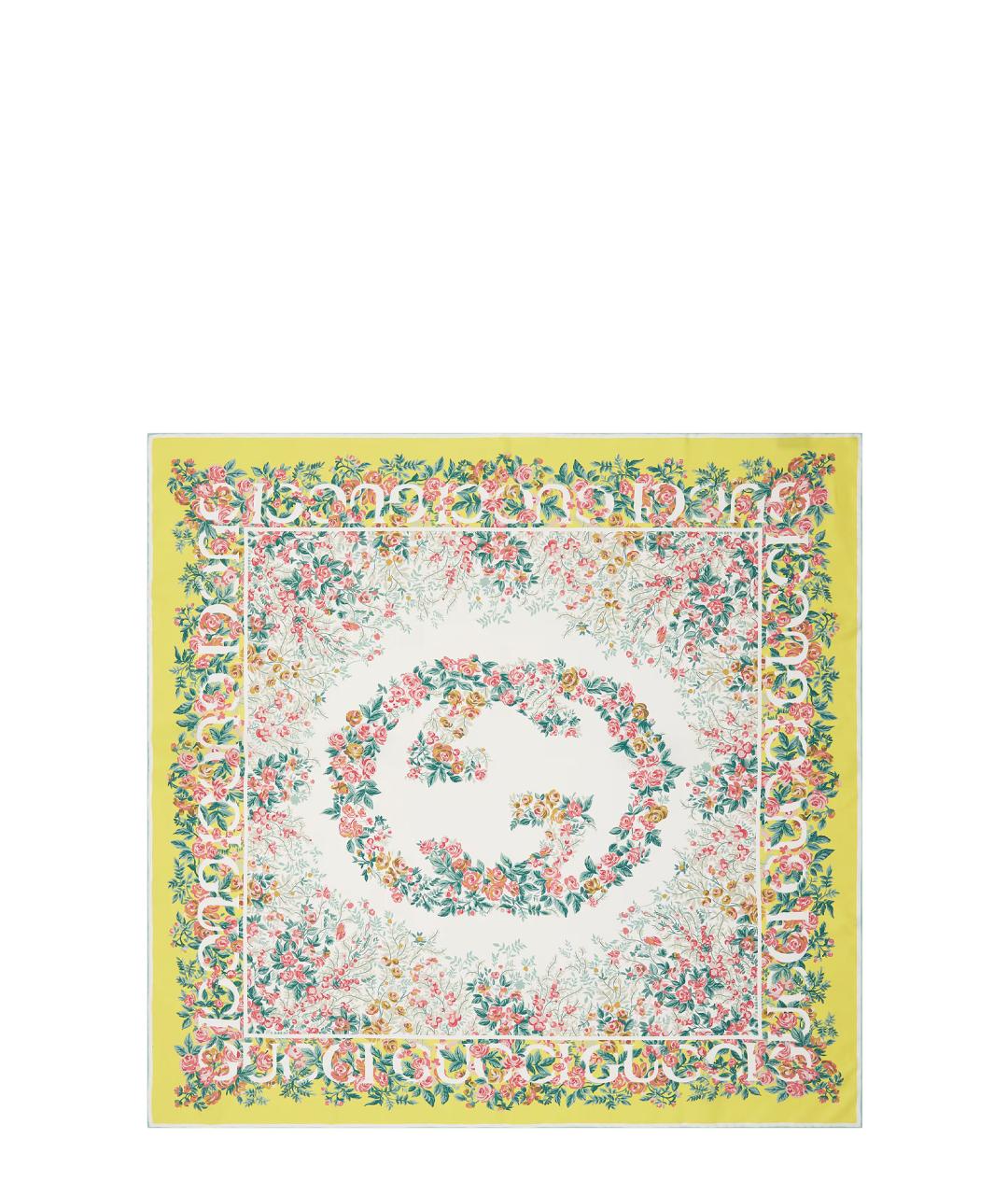 GUCCI Мульти шелковый платок, фото 1
