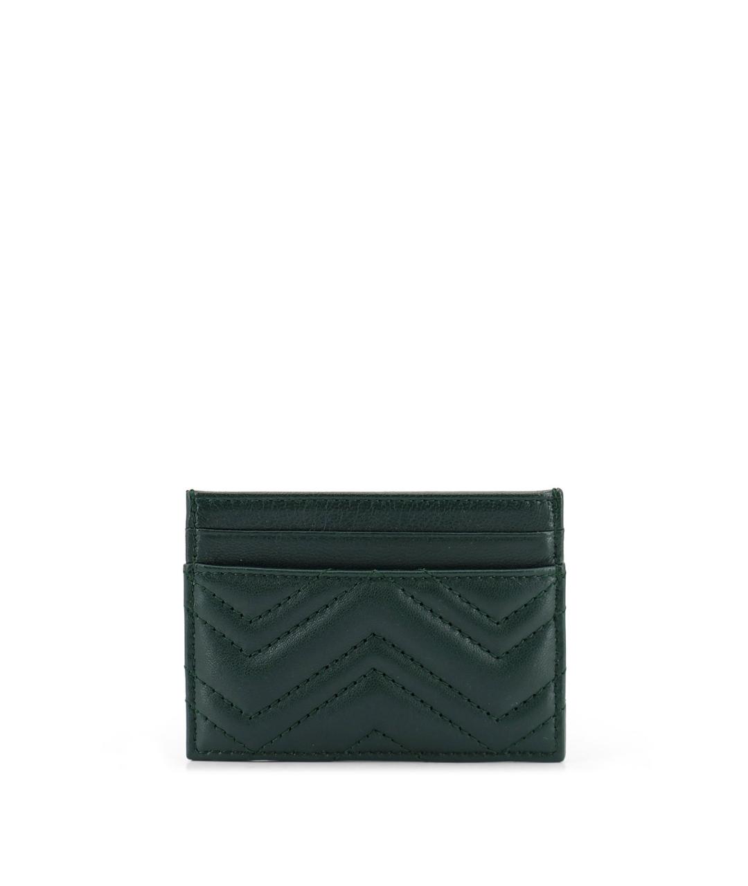 GUCCI Зеленый кожаный кардхолдер, фото 2