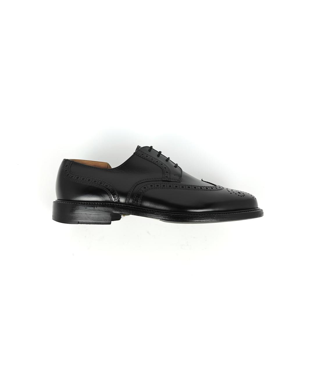 BALLY Черные кожаные туфли, фото 10