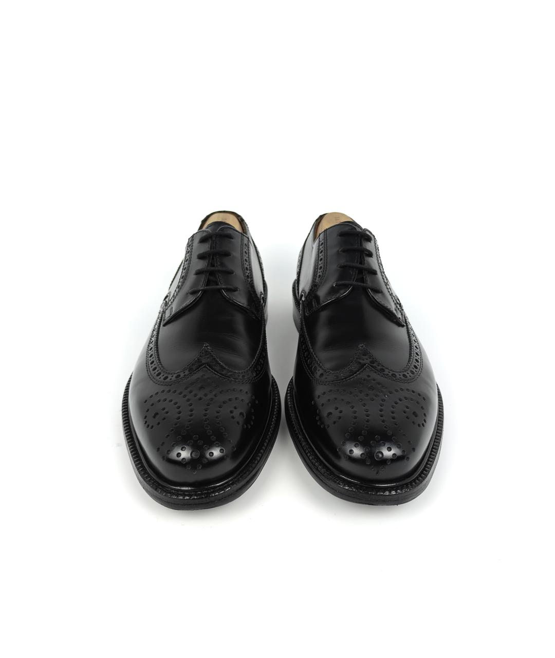 BALLY Черные кожаные туфли, фото 5