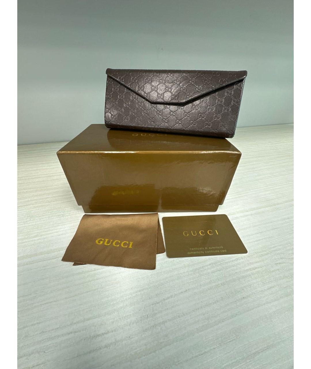 GUCCI Серые пластиковые солнцезащитные очки, фото 4