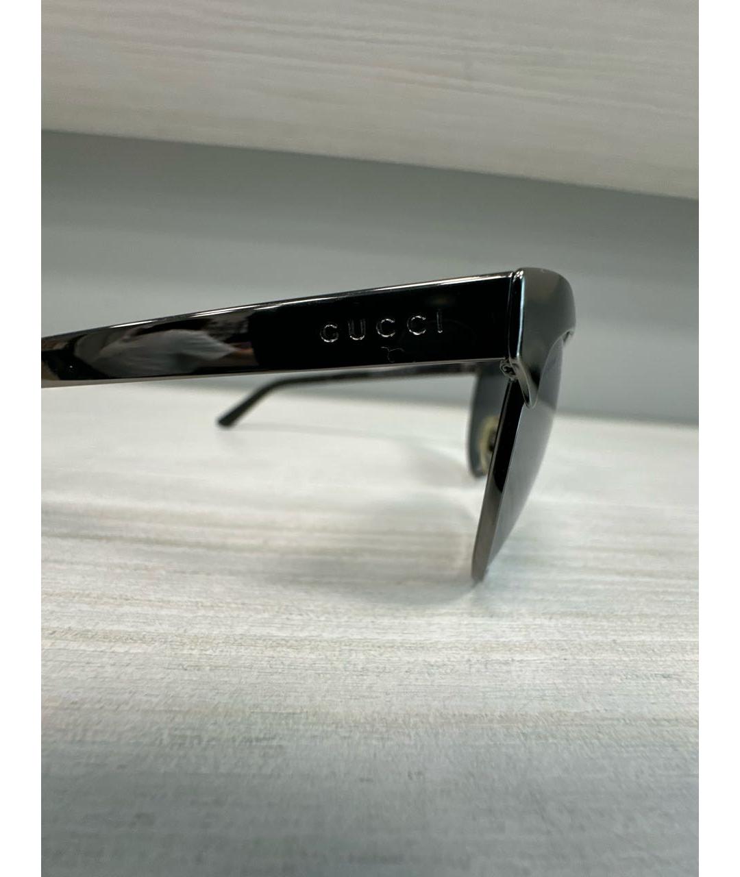 GUCCI Серые пластиковые солнцезащитные очки, фото 3