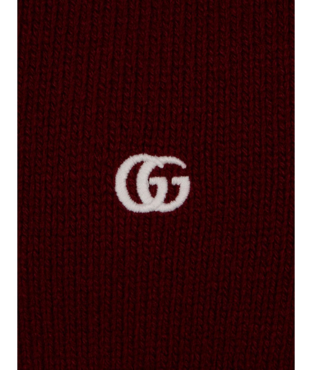 GUCCI Красный кашемировый кардиган, фото 3
