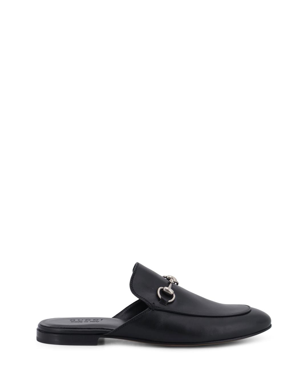 GUCCI Черные кожаные сандалии, фото 1
