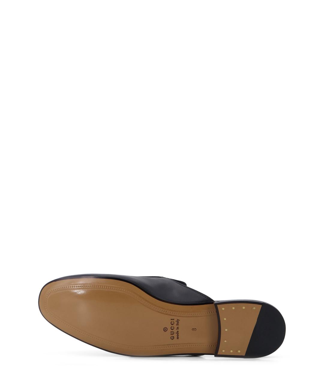 GUCCI Черные кожаные сандалии, фото 4