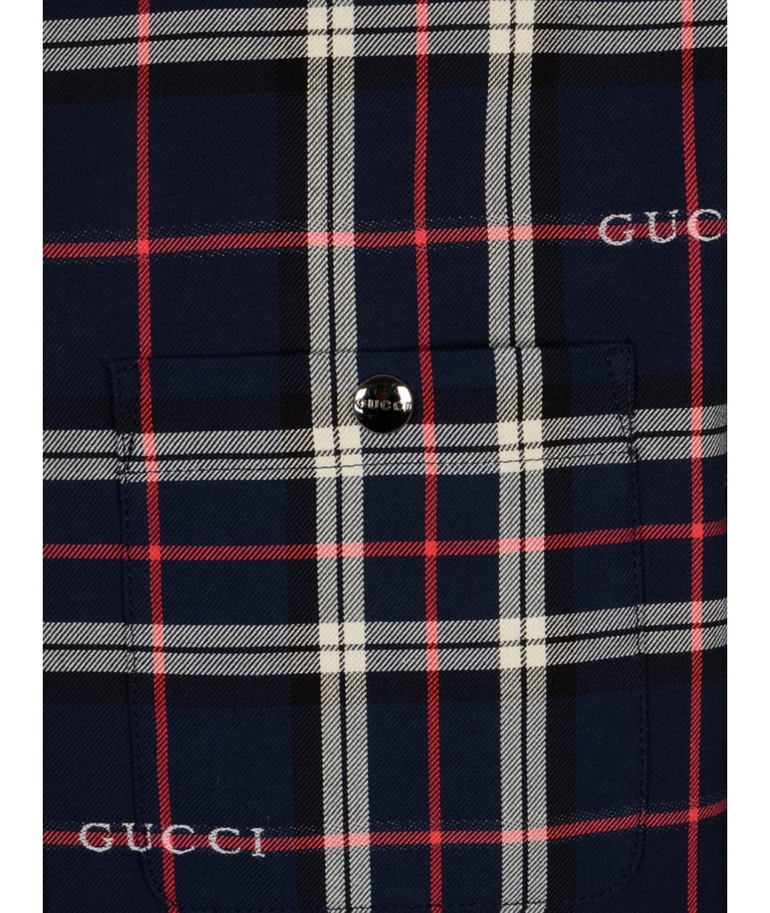GUCCI Синяя хлопковая куртка, фото 3