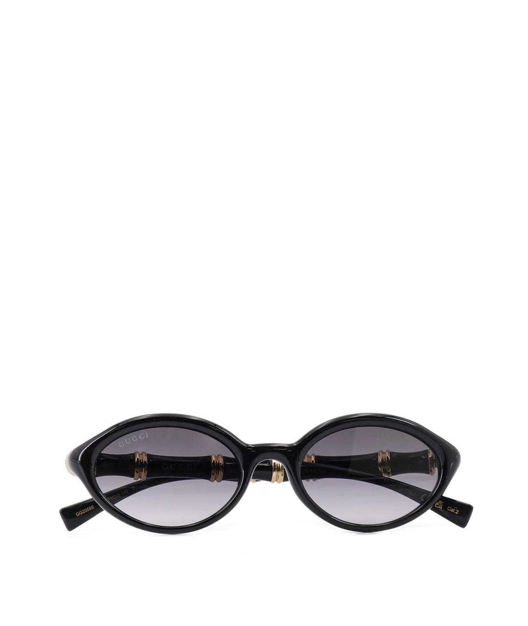 GUCCI Черные пластиковые солнцезащитные очки, фото 1