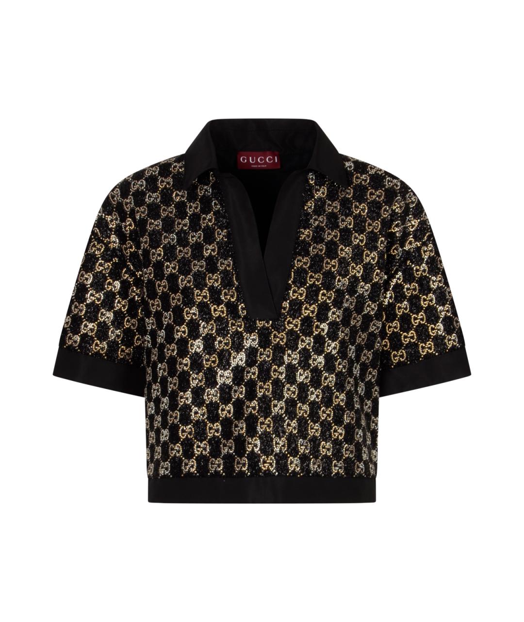 GUCCI Черный вискозный джемпер / свитер, фото 1
