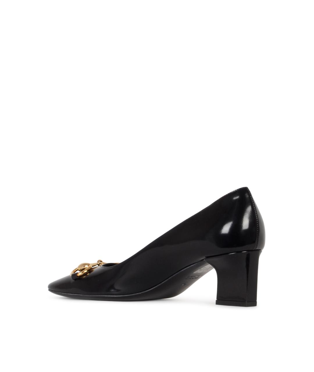 GUCCI Черные туфли из лакированной кожи, фото 3