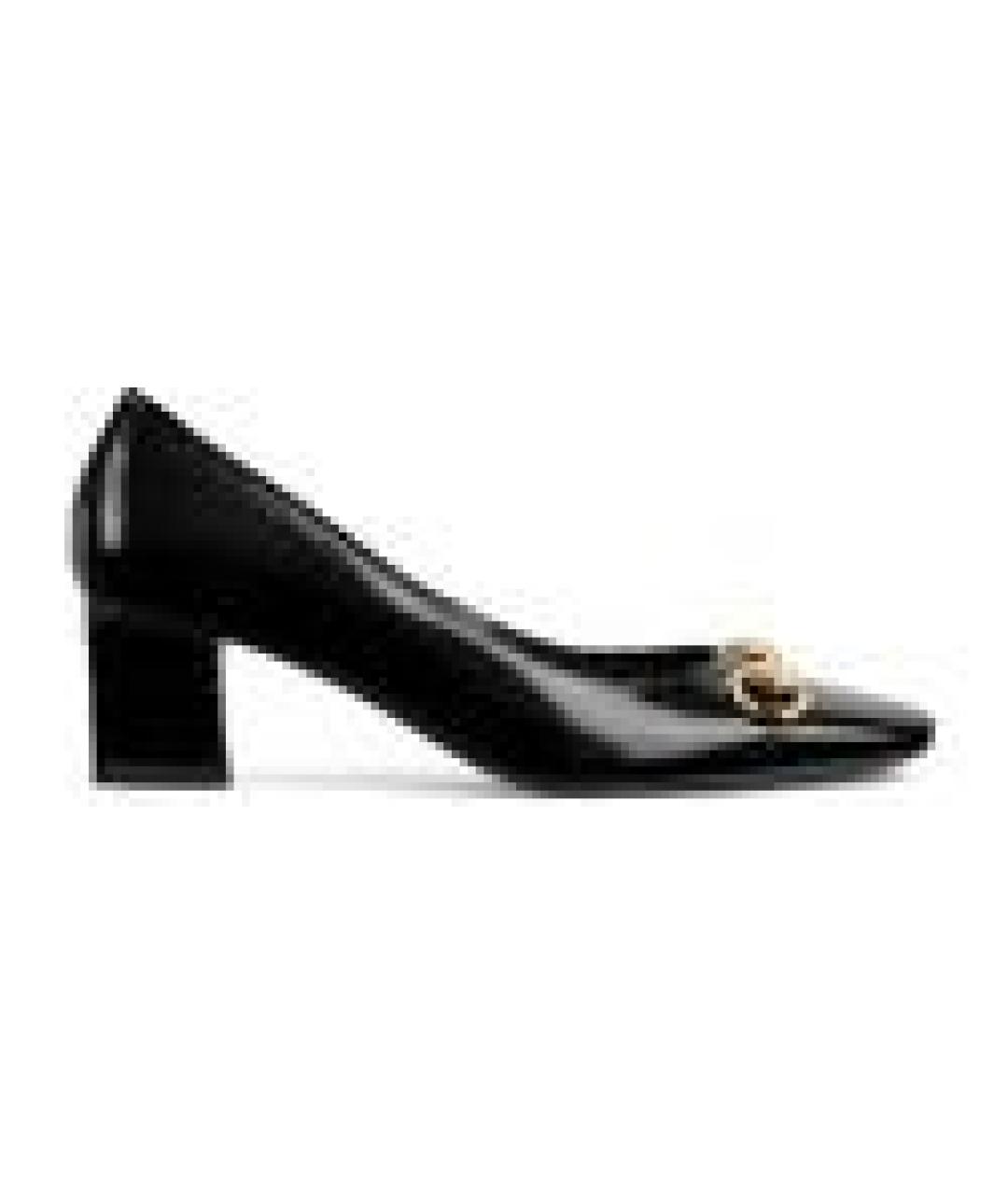 GUCCI Черные туфли из лакированной кожи, фото 1