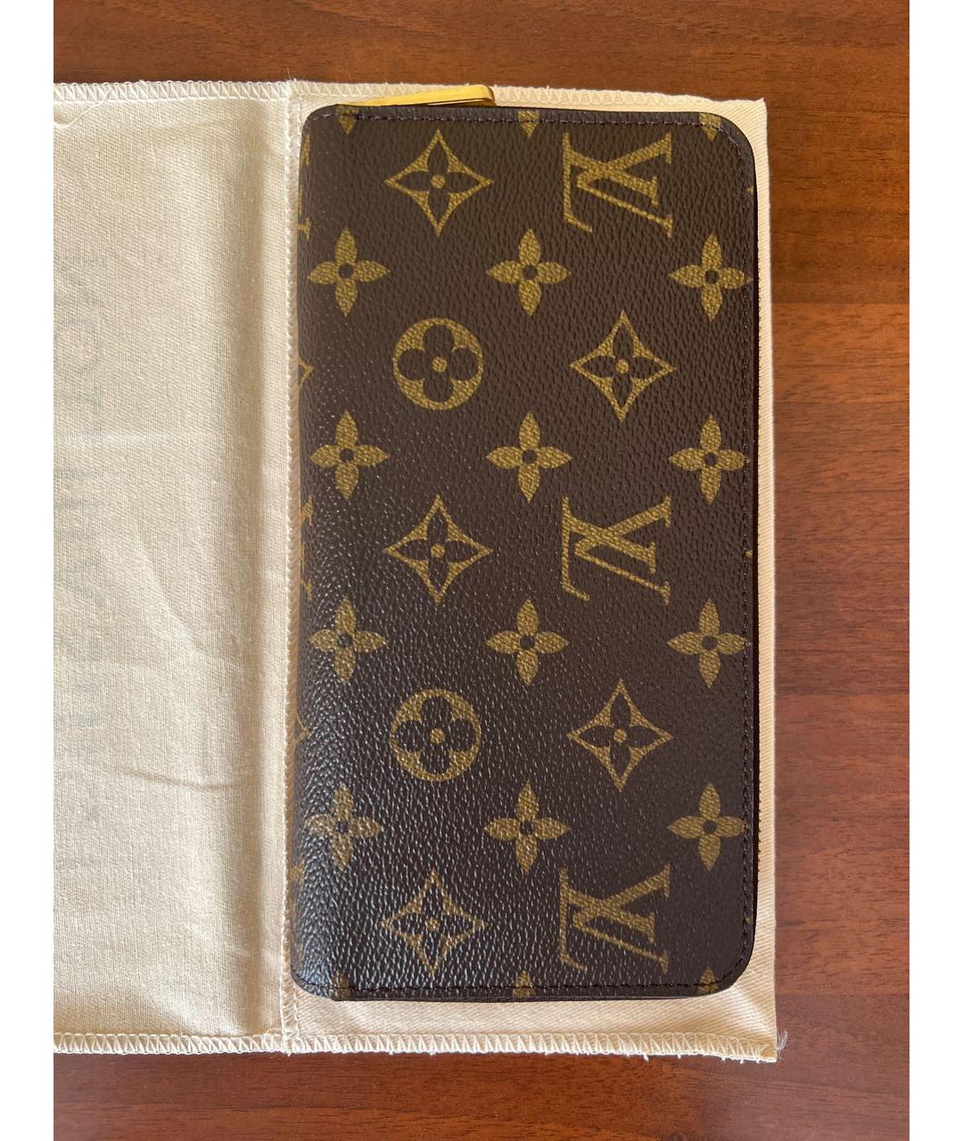 LOUIS VUITTON Коричневый кошелек, фото 9