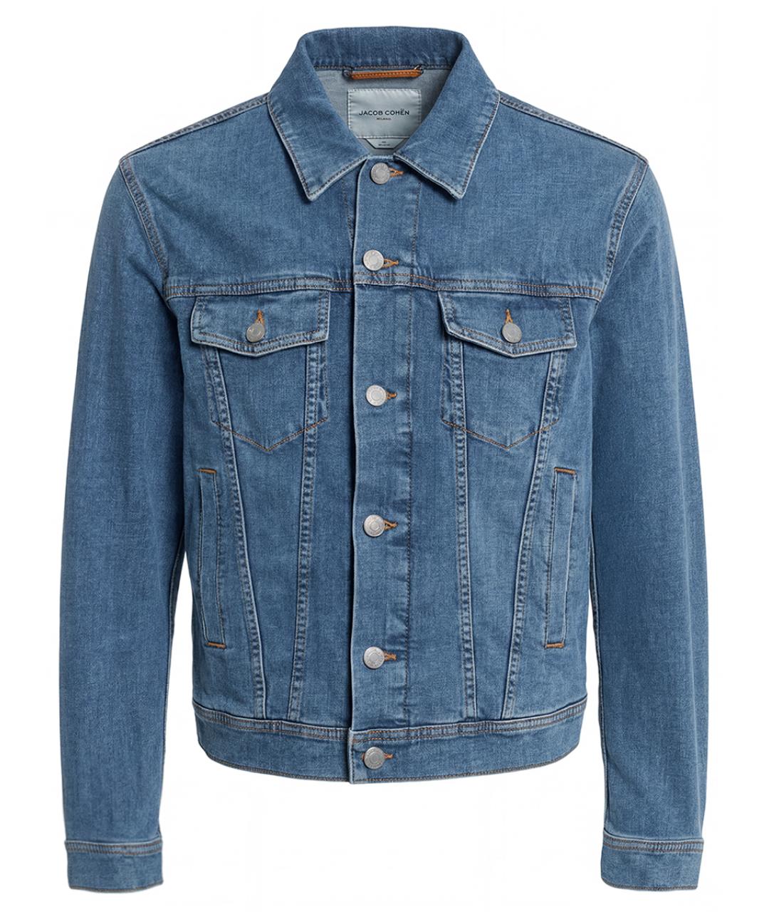 JACOB COHEN Синяя хлопковая куртка, фото 1