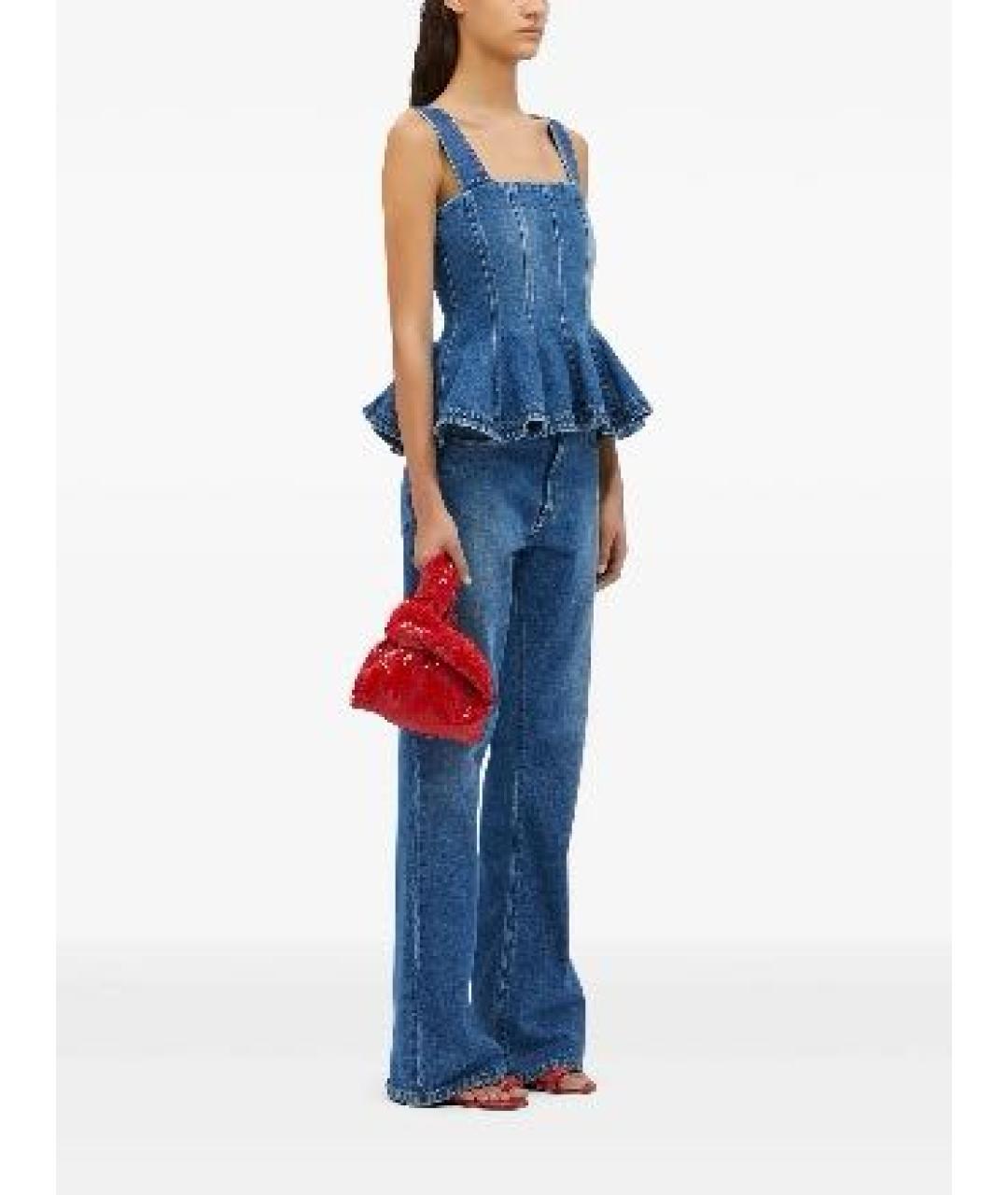 MSGM Синий хлопковый корсет, фото 4