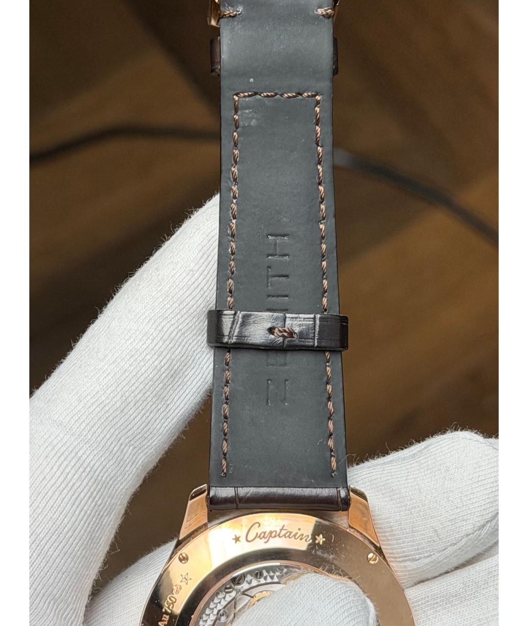 ZENITH Коричневые часы из розового золота, фото 8